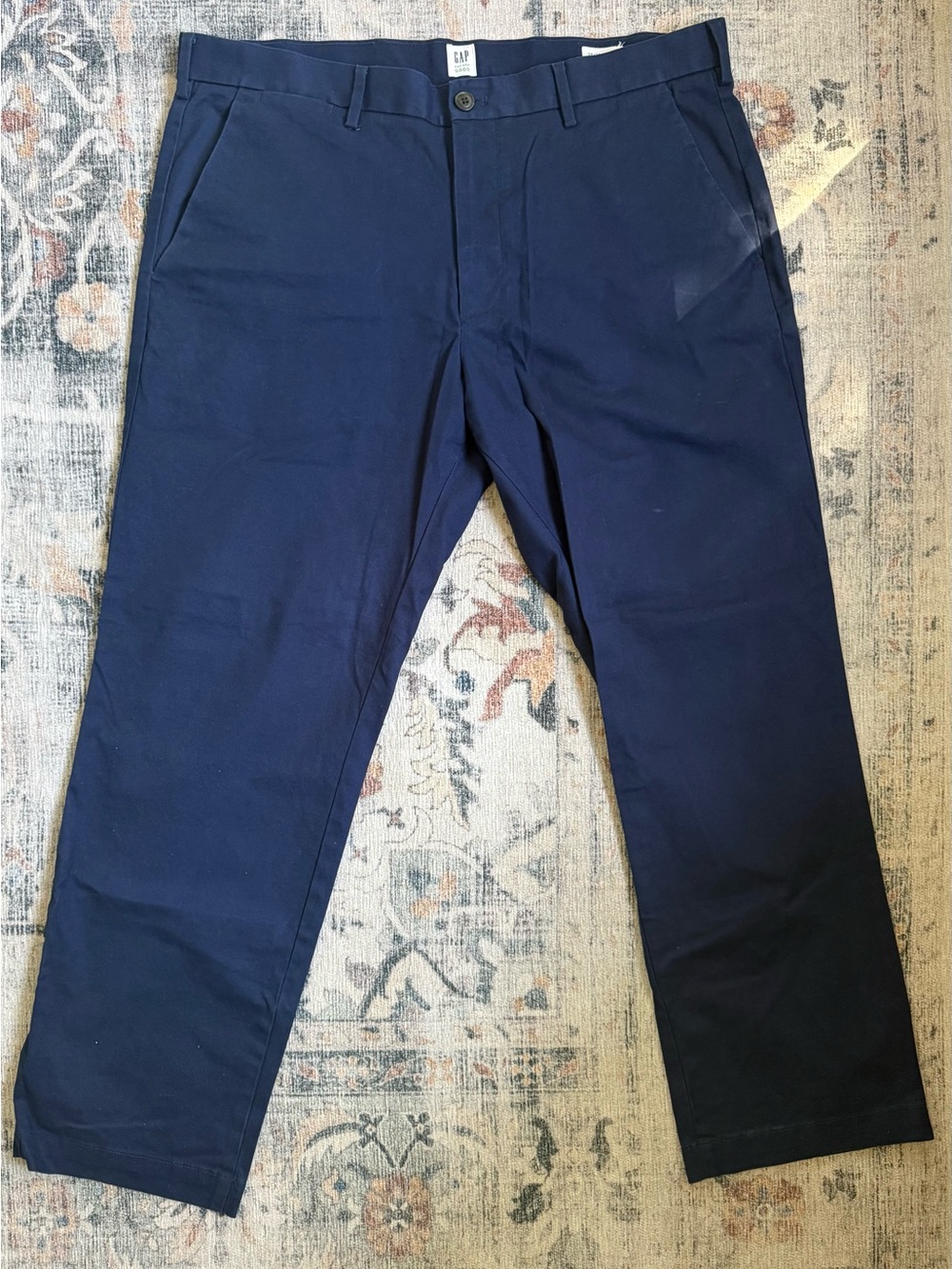 GAP Men's Navy Chino Pants - Straight Leg